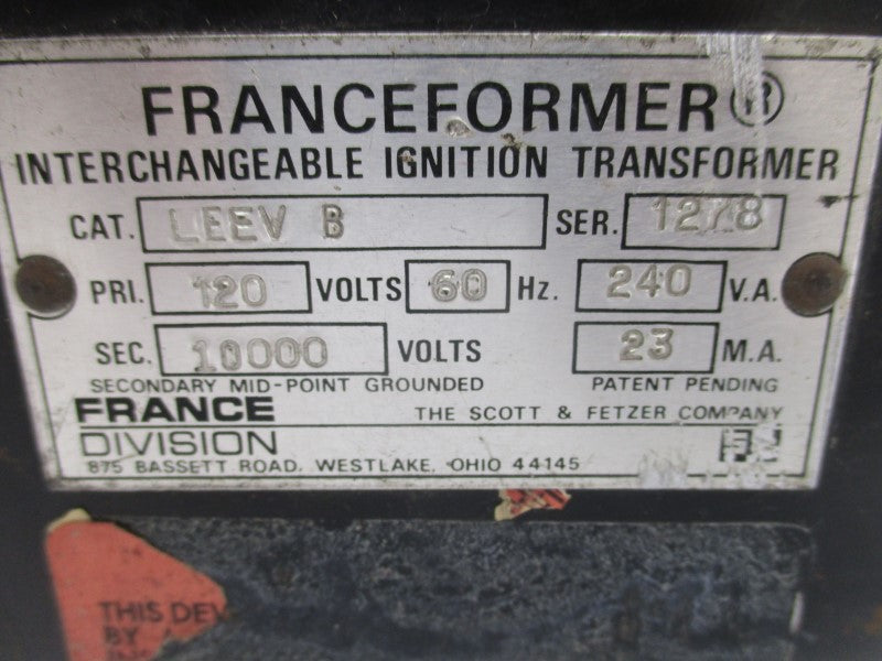 FRANCEFORMER LEEVB 120V UNMP