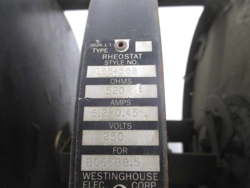 WESTINGHOUSE 1554568 250V 6.2-0.45 UNMP