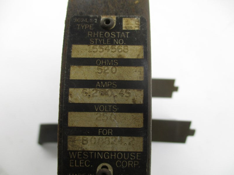 WESTINGHOUSE 1554568 250V 6.2-0.45 (AS PICTURED) UNMP