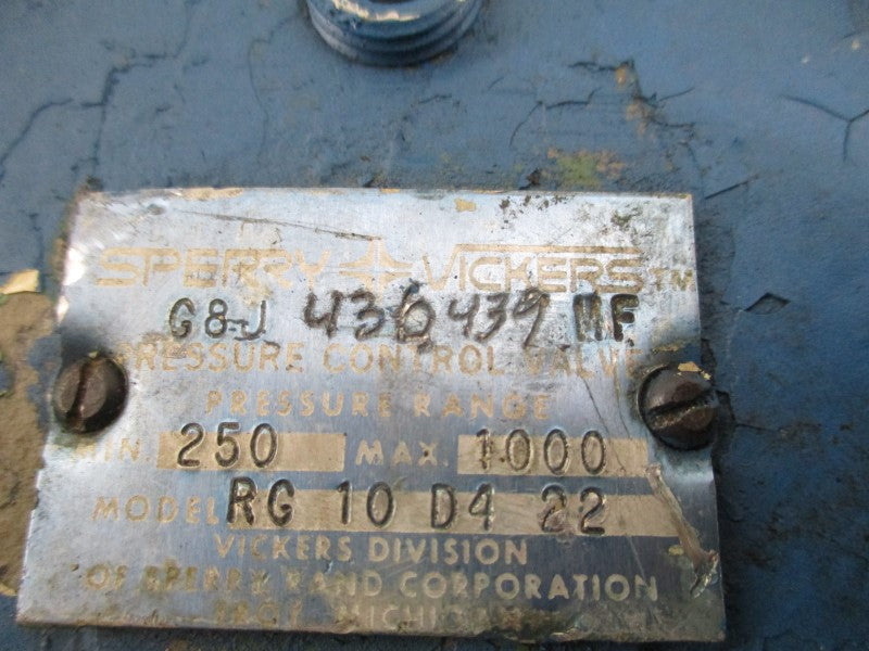 VICKERS RG10D422 250-1000PSI UNMP