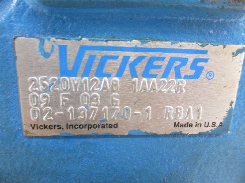 VICKERS 2520V12A81AA22R 02-137170-1 UNMP