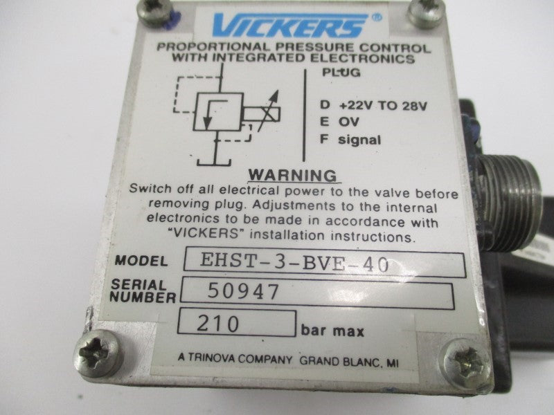 VICKERS EHST-3-BVE-40 22-28V NSNP