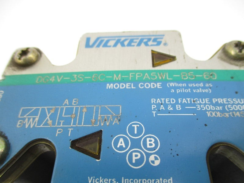 VICKERS DG5S-8-2C-T-M-FPA5WL-B5-30 02-127984 110/120V .48/.46A 3000PSI NSNP