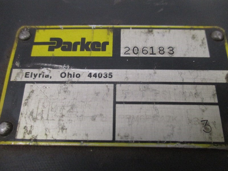 PARKER PRM6PA17K 206183 3000PSI UNMP