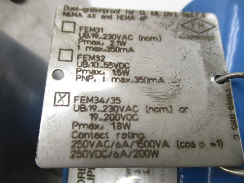ENDRESS+HAUSER FTM31-F5BP1C 250VAC 6A NSNP