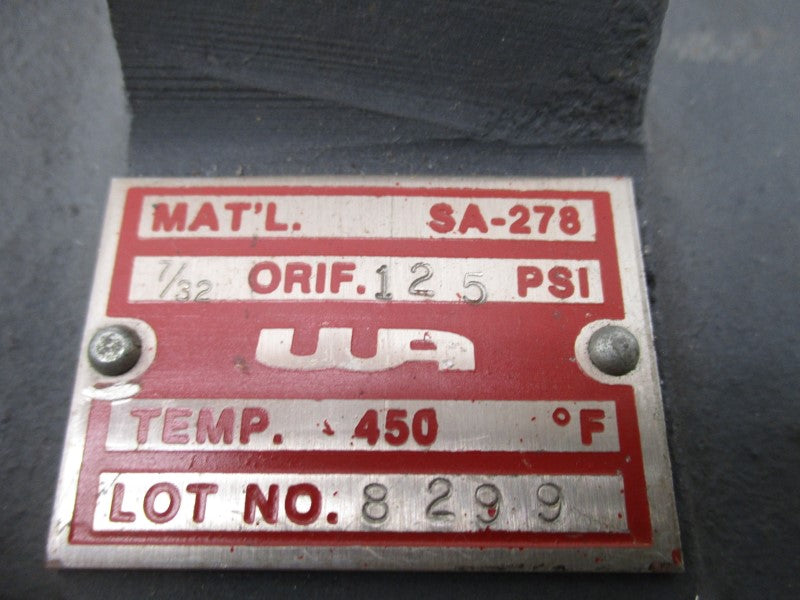 WRIGHT-AUSTIN SA-278 125PSI 7/32" UNMP