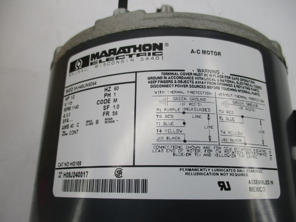 MARATHON ELECTRIC 5KH49UN6064 HG188 115V 9.0A NSMP