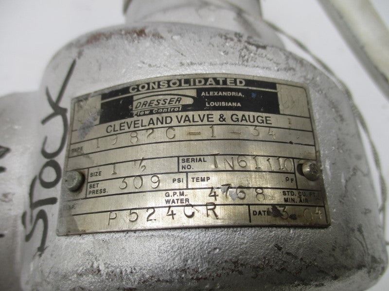 DRESSER 1982C-1-34 309PSI 1-1/2" UNMP