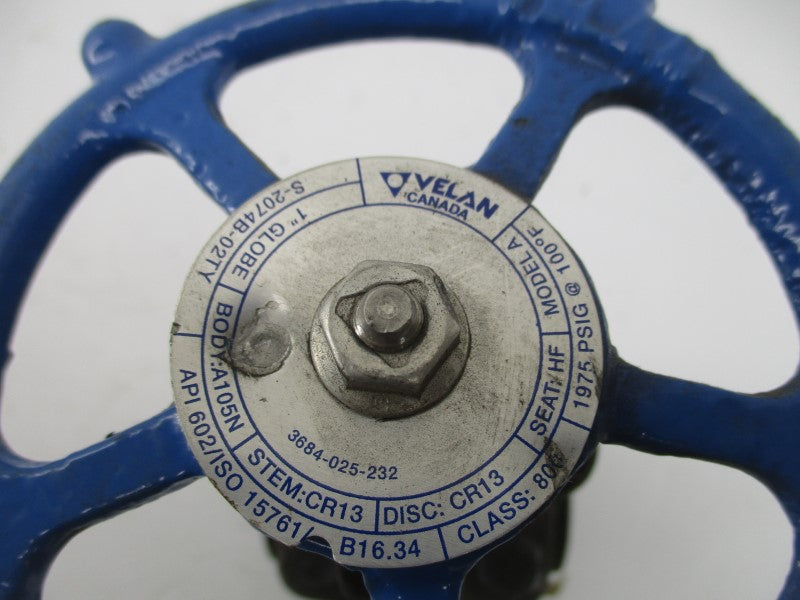 VELAN S-2074B-02TY 1975PSI 1" UNMP