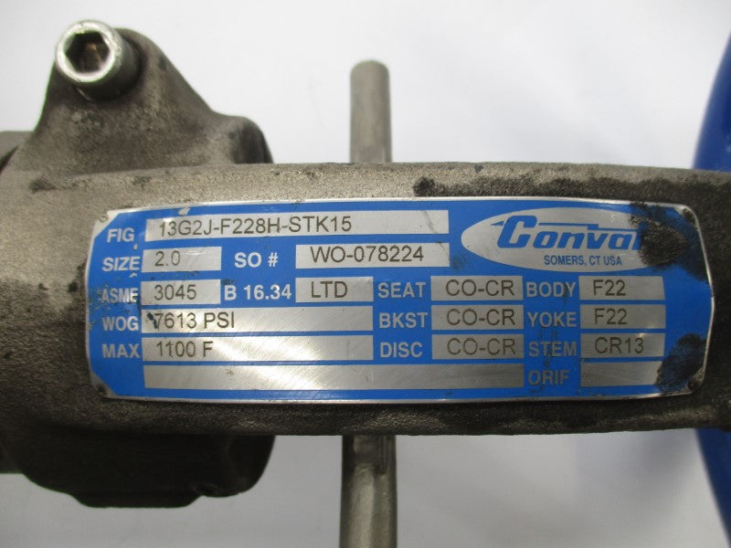CONVAL 13G2J-F228H-STK15 7613PSI 2.0"(AS PICTURED) NSNP