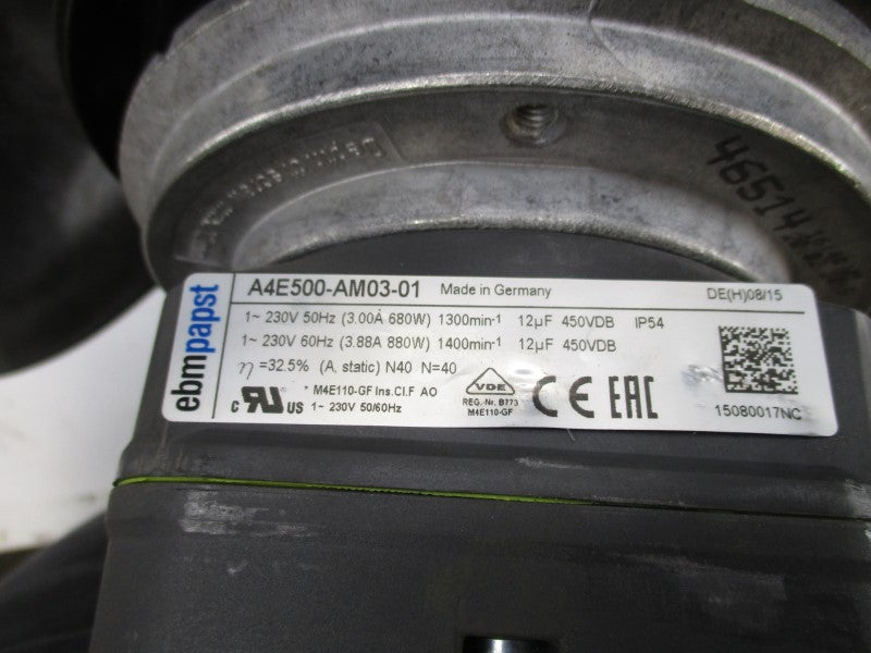 FAN A4E500-AM03-01 230V 3.00/3.88A (AS PICTURED) NSNP