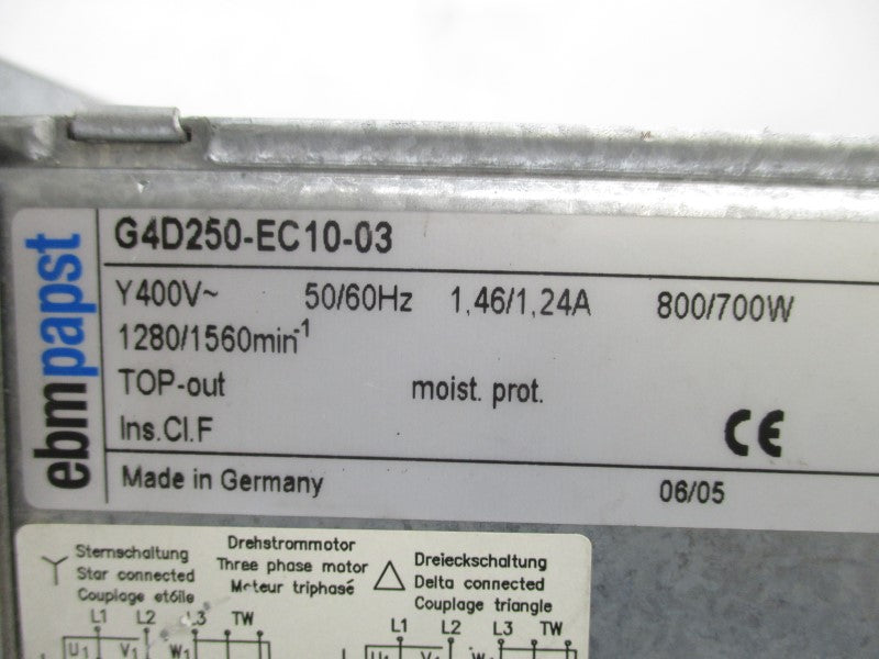 BLOWER G4D250-EC10-03 400V 1.46/1.24A UNMP