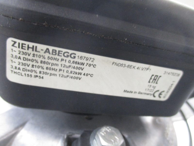ZIEHL-ABEGG FN063-6EK.4I.V7P1 230V 3.0A UNMP
