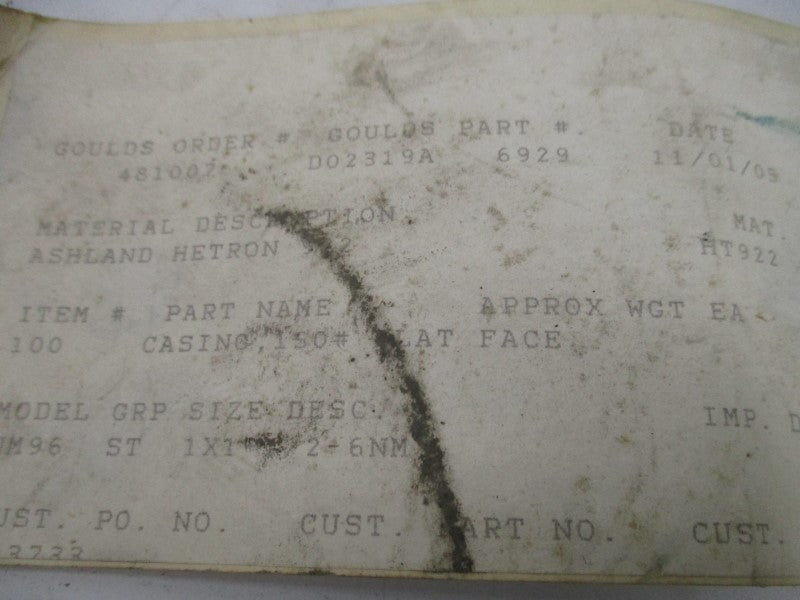 GOULDS D02319A NSNP