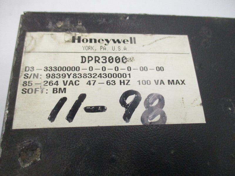 HONEYWELL D3-33300000-0-0-0-0-00-00 DPR3000 100-230V 3.15A UNMP