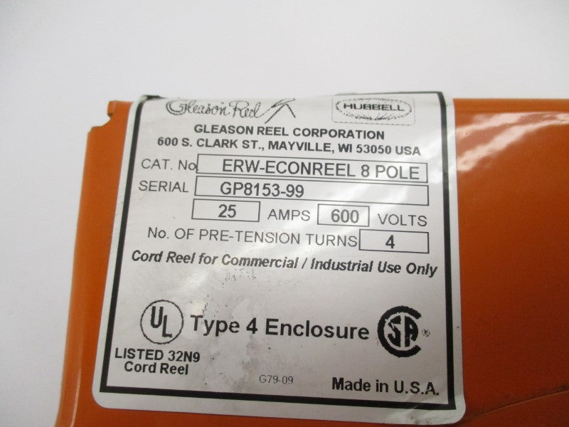 GLEASON REEL ERW-ECONREEL 600V 25A NSNP
