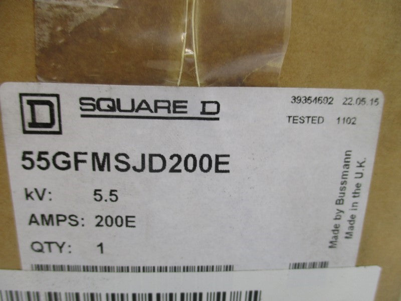 SQUARE D 55GFMSJD200E 200EA NSFS