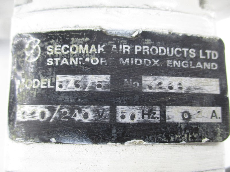 SECOMAK AIR PRODUCTS 573/5 220/240V 0.2A UNMP