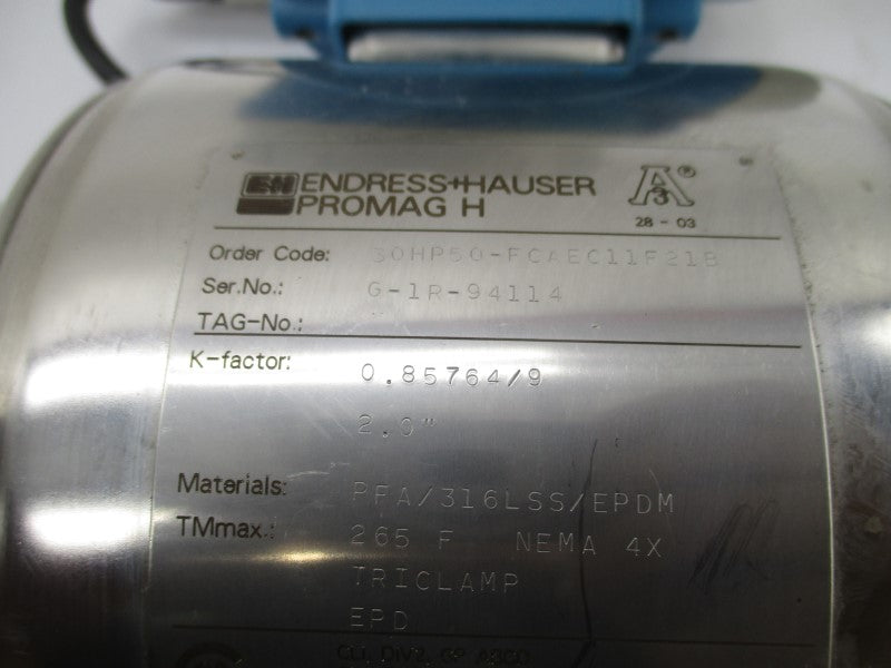 ENDRESS+HAUSER 30HP50-FCAEC11F21B 85-260VAC 2.0" NSNP