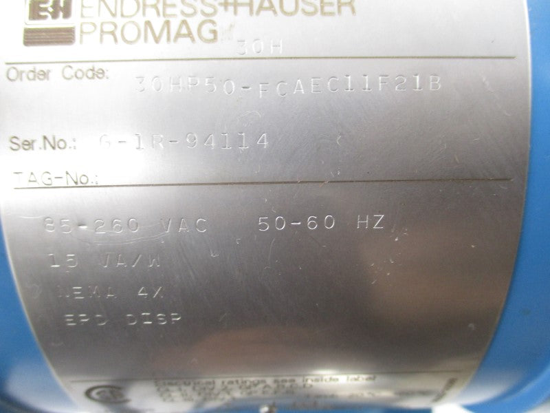 ENDRESS+HAUSER 30HP50-FCAEC11F21B 85-260VAC 2.0" NSNP