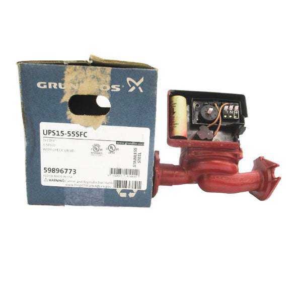 GRUNDFOS 59896773 UPS15-55SFC 115V 0.75A (AS PICTURED) NSMP