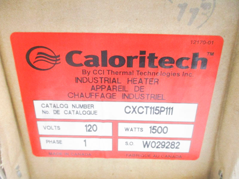 CALORITECH CXCT115P111 120V NSFS