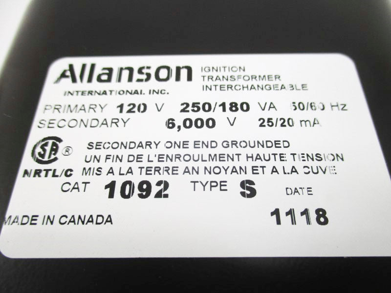 ALLANSON 1092 TYPE S 120V NSMP