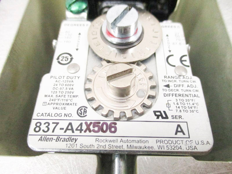 ALLEN BRADLEY 837-A4EX506 SER. A 24-600V NSMP