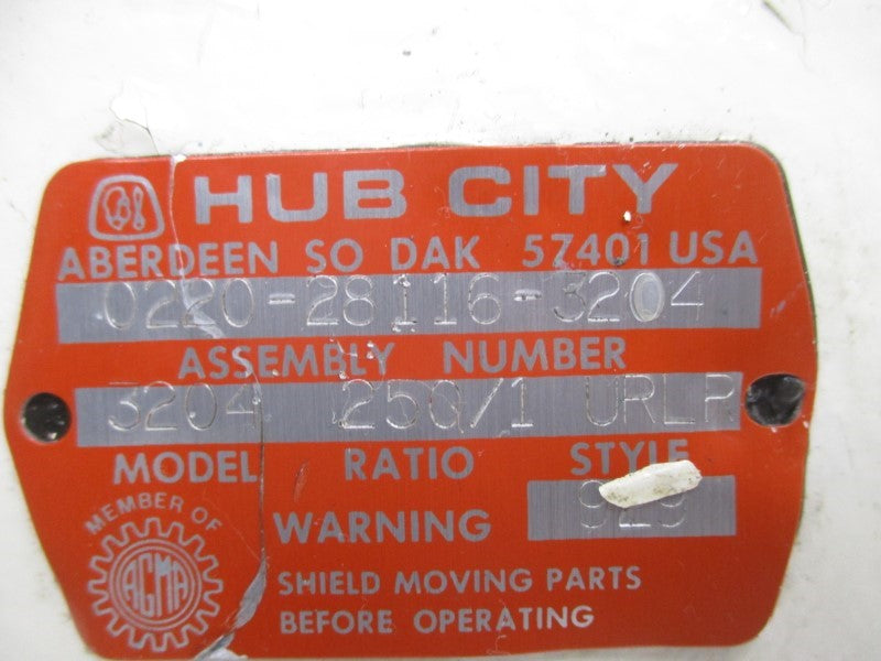 HUB CITY 0220-28116-3204 3204 UNMP