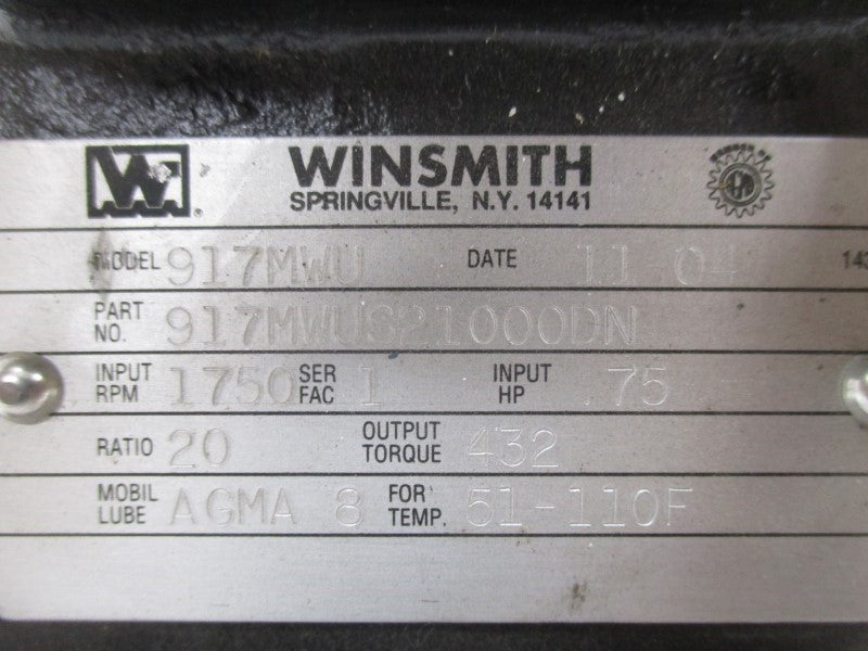 WINSMITH 917MWUS21000DN 917MWU NSNP