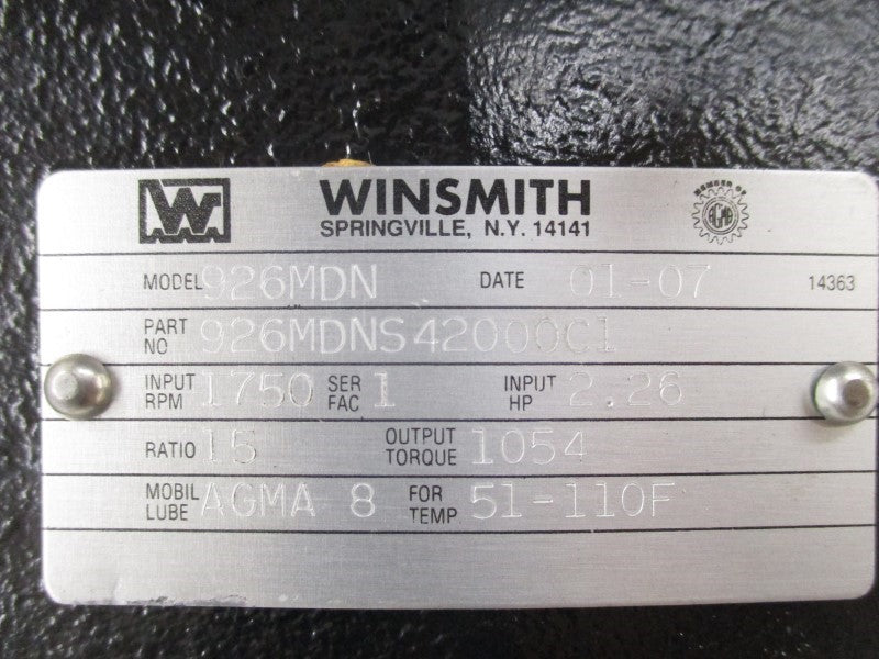 WINSMITH 926MDNS42000C1 926 NSNP