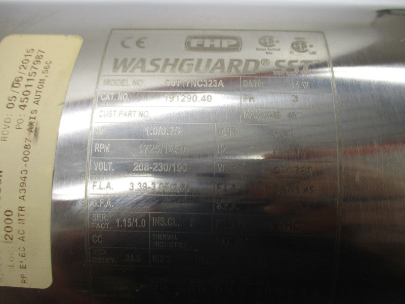 LEESON C6T17NC323A 191290.40 208-230/190V 3.39-3.06/2.91A NSNP
