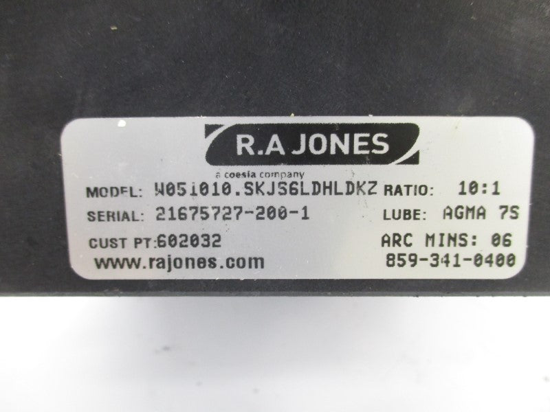 R.A JONES W051010.SKJS6LDHLDKZ NSNP