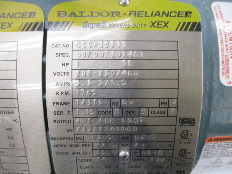 BALDOR CECP3581T 460V  NSNP