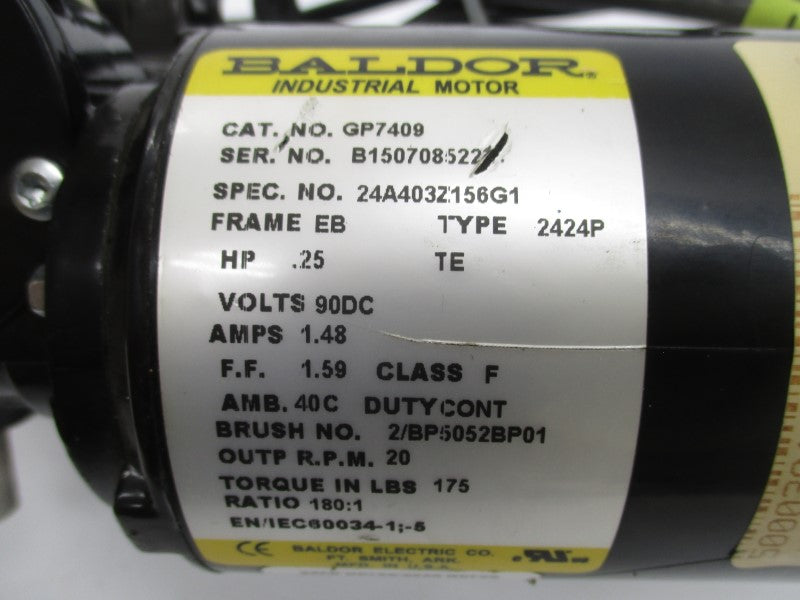 BALDOR GP7409 90VDC 1.48A NSNP