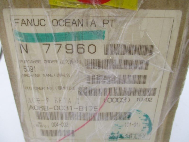 FANUC A06B-0031-B175 144V 4.1A NSMP