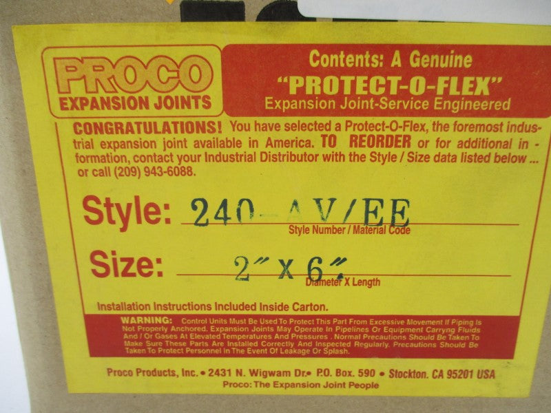 PROCO 240-AV/EE 2 X 6 INCH NSMP