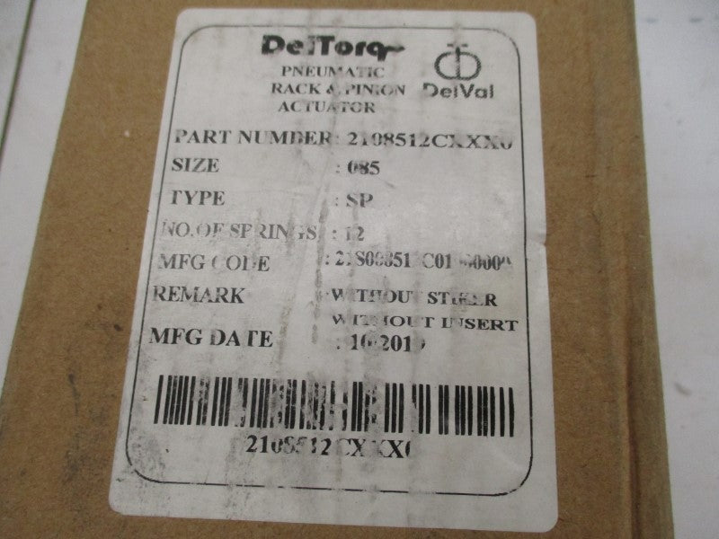 DELTORQ 2108512CXXX0 116PSI NSMP