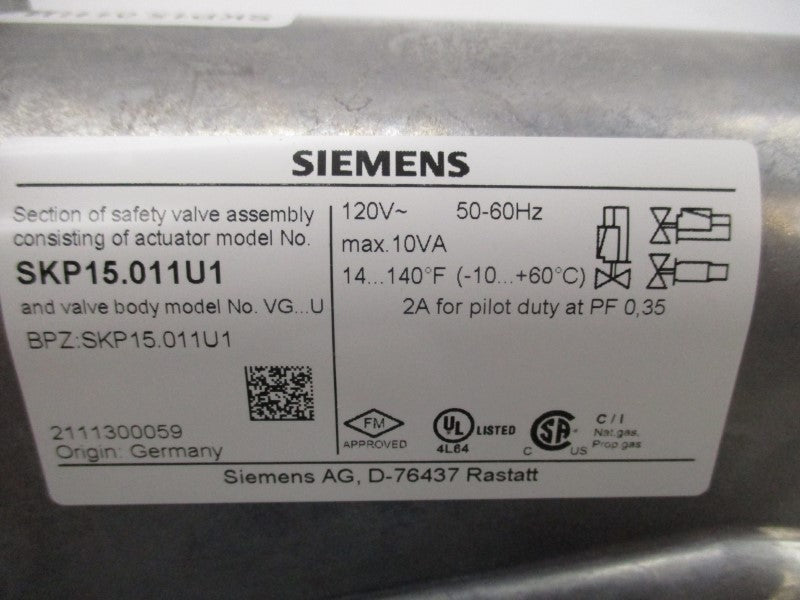 SIEMENS SKP15.011U1 120V NSMP