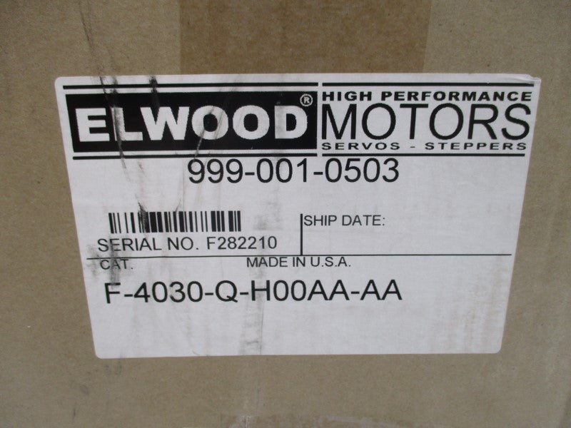 ELWOOD MOTORS F-4030-Q-H00AA-AA 999-001-0503 NSFS