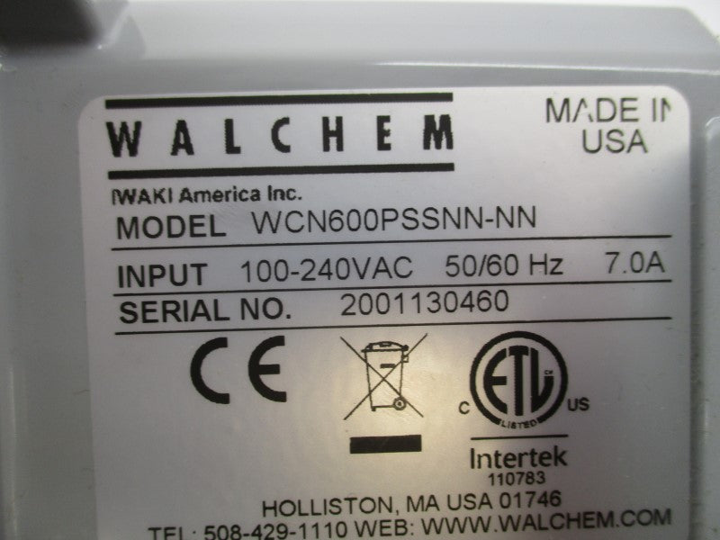 WALCHEM WCN600PSSNN-NN 240VAC 7.0A NSNP