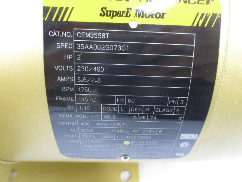 BALDOR CEM3558T 460V 2.8A NSNP