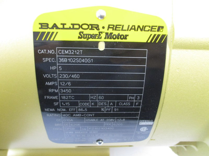 BALDOR CEM3212T 460V 6A NSNP