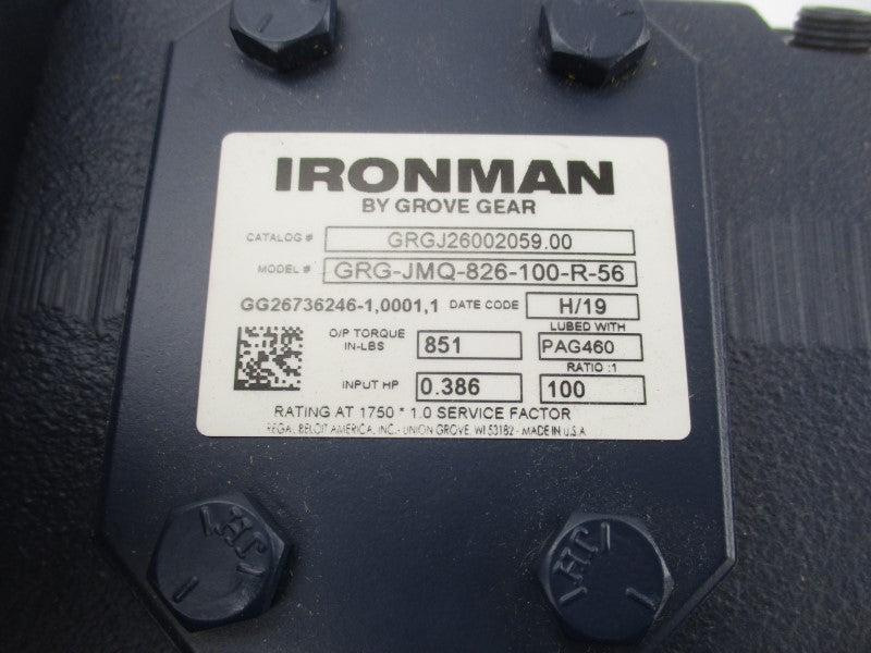 GROVE GEAR GRGJ26002059.00 GRG-JMQ-826-100-R-56 NSNP