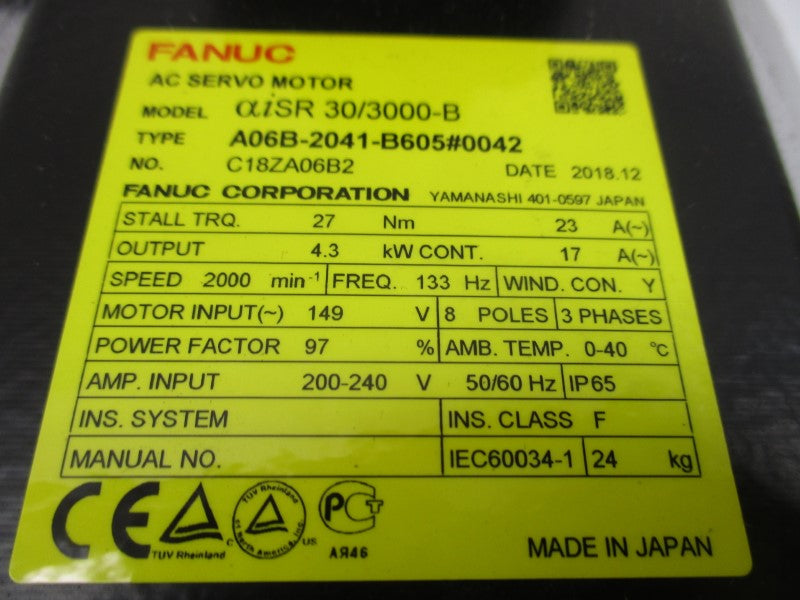 FANUC A06B-2041-B605#0042 240V 23A NSNP