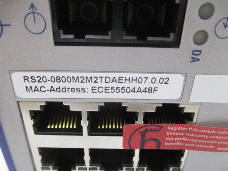 HIRSCHMANN RS20-0800M2M2TDAEHH07.0.02 943434999 18-30VAC NSMP