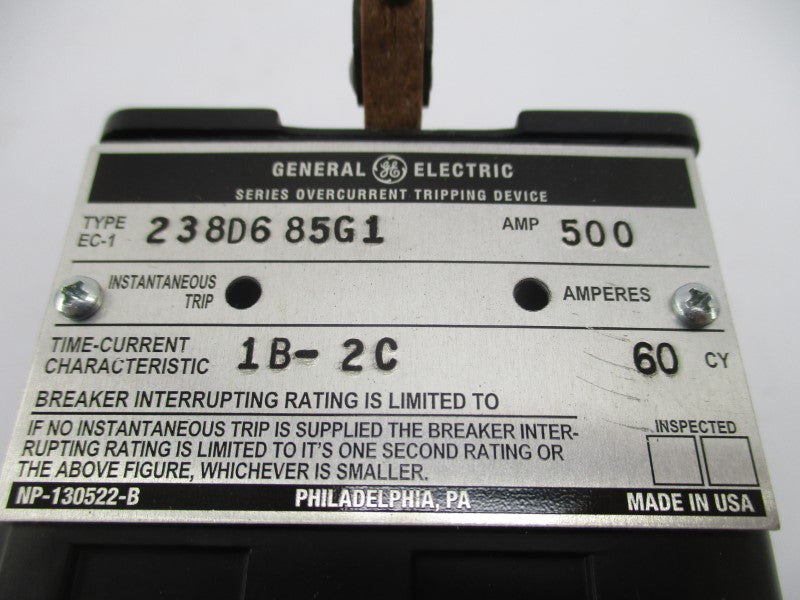 GENERAL ELECTRIC 238D685G1 500A UNMP