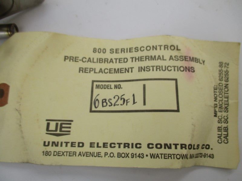 UNITED ELECTRIC CONTROLS TA/P800-6BS NSMP