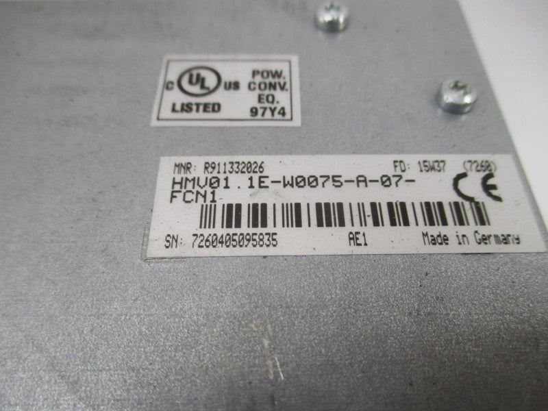 REXROTH HMV01.1E-W0075-A-07-FCN1 R911332026 380-480V 125A NSNP
