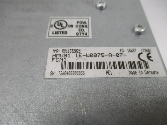REXROTH HMV01.1E-W0075-A-07-FCN1 R911332026 380-480V 125A NSNP